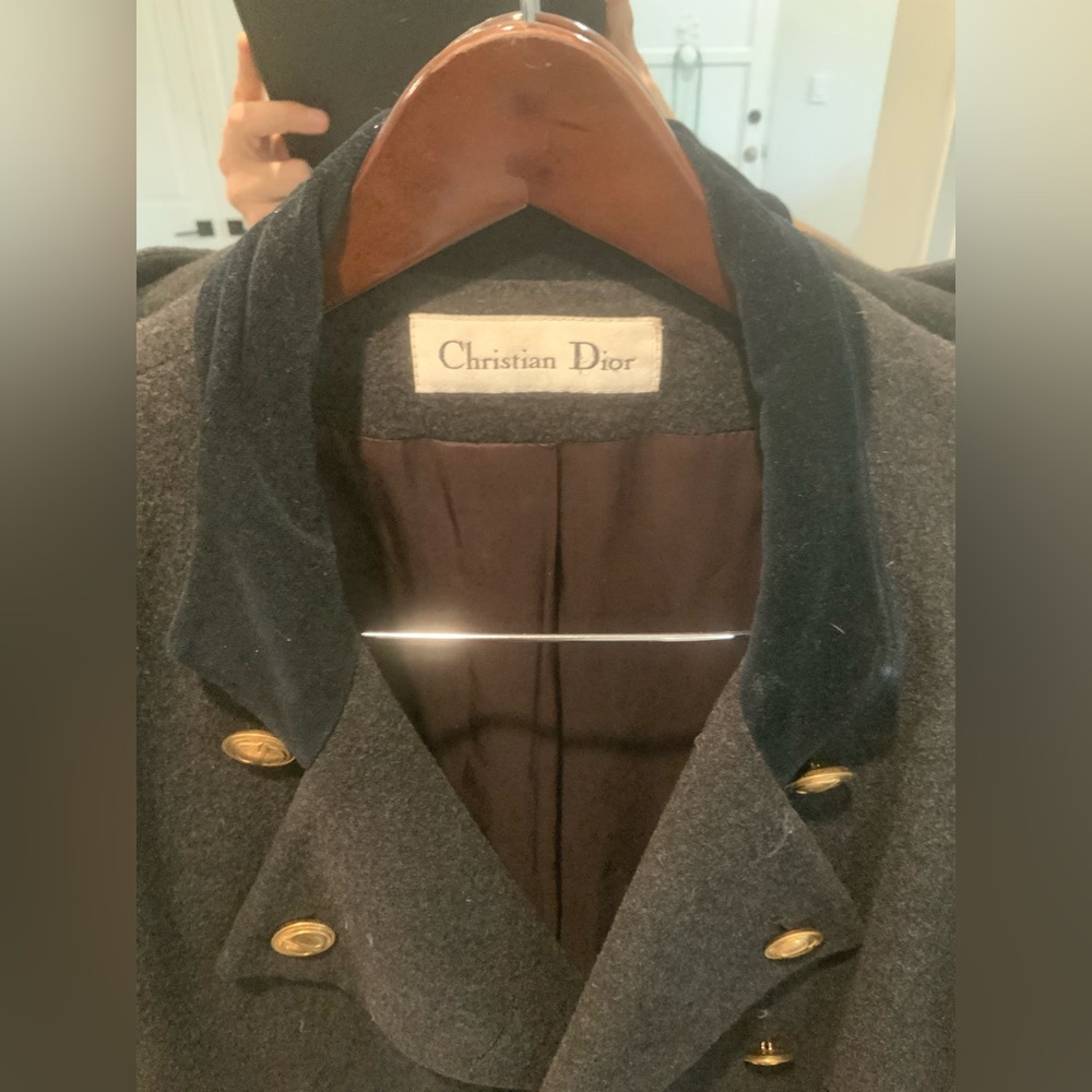 Dior Gold and Gray Military Field Coat - Picture 2 of 4